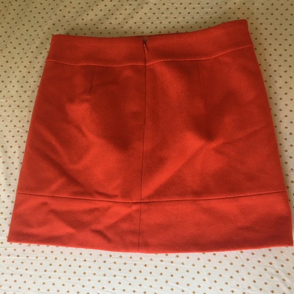 J. Crew • Coral Wool Mini Skirt - Picture 10 of 11